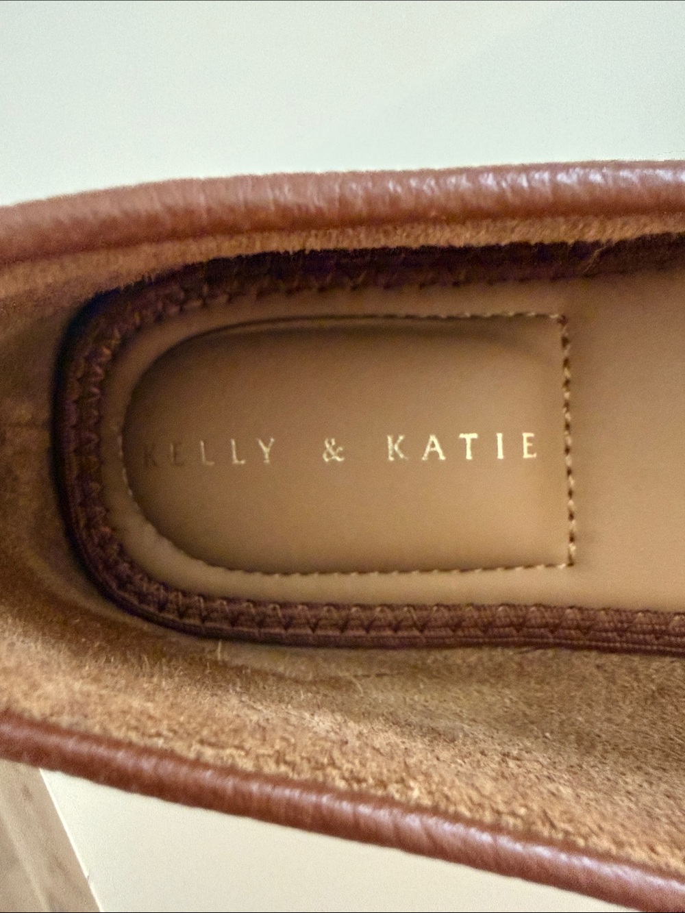 Kelly & Katie Brown Pebbled Leather Loafers with Silver Bit - Picture 3 of 4